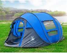 Load image into Gallery viewer, HUI LINGYANG Throw pop up tent 5-6 Person outdoor automatic tents Double Layers large family Tent waterproof camping hiking tent

